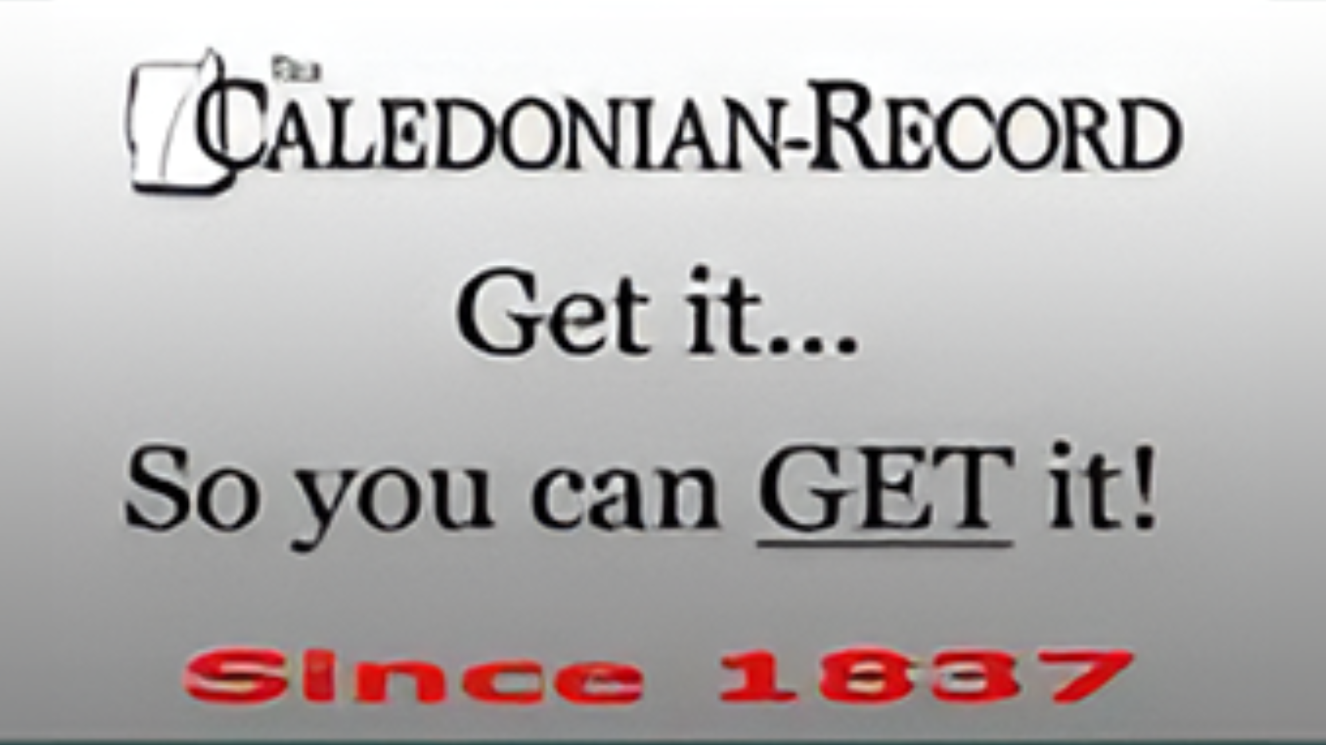 A picture of the caledonian-record logo.